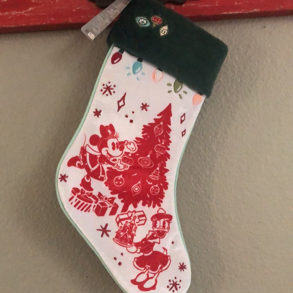 Disney Parks Vintage Look Holiday Stocking Minnie & Daisy Christmas 🎄 NWT - Picture 4 of 6
